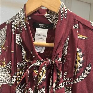 Weekend Max Mara Red Maxi Sundress with Collar